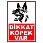 LOREX Dikkat Köpek Var PVC Uyarı Levhası (1)