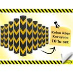 Lorex Kolon Köşe Koruyucu - Otopark Köşe Koruyucu Kauçuk (10 Adet)