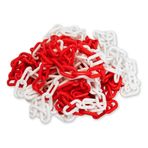 LOREX LR-6PC1031 6mm 20 Metre Plastik Trafik Zinciri, Kırmızı Beyaz
