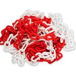 LOREX LR-6PC1031 6mm 5 Metre Plastik Trafik Zinciri, Kırmızı Beyaz