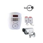 Lorex LR-D11IR IR Görünümlü Dış Ortam Maket Caydırıcı Dummy Kamera + LR-NG300 Kablosuz Hareket Sensörlü Uzaktan Kumandalı Alarm Seti