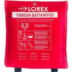 Lorex LR-FB1512C 150x120 cm Çantalı Yangın Söndürme Battaniyesi