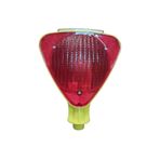 LOREX Lr-Spl01R Güeş Eerjili Üçge Flaşörlü Kırmızı Lamba, Solar Trafik Lambası, Kırmızı Rek