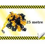 Lorex Plastik Zincir Sarı/siyah , Trafik Zinciri. 25 Metre