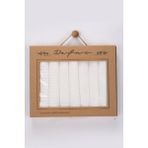 Lorian's Ekru Natural Bebek Soft Petek Dokulu Penye Ağız Mendili - 7 Li - %100 Organik - Standart