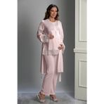 Lorian's Pudra Özel Tasarım Hamile ve Lohusa Pijama Takım 3'lü Set - L