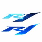 Lorick Motosiklet Aksesuarları Gaz Deposu Çamurluk Kaporta Lazer Sticker Yansıtıcı Çıkartma Yamaha YZF R1 YZFR1 ile Uyumlu Mavi