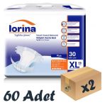 Lorina Tekstil Yüzeyli Bel Bantlı XLarge 30x2 Adet Yetişkin Hasta Bezi