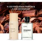 Loris K-222 Frequence Kadın Parfüm 50 ml ve K-222 Kadın Deodorant 150 ml Hediyelik Oryantal Set