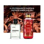 Loris K-270 Kadın Parfüm 50 ml & Saffron Ambre Duş Jeli Oryantal Koku Seti
