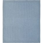 Loro Piana Saç Örgü Kaşmir Italyan Tasarımı Battaniye Mavi - 87 x 77 cm
