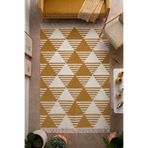 Lorvian Noletti Hardal Geometrik Desenli Modern Kilim - Makinada Yıkanabilir