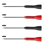 Lorwatin 4 Paket 2 mm Genişletilmiş İğne Test Probu, 600 V/10 A Tahribatsız Multimetre Test Probu Fluke Leads tl71 tl75