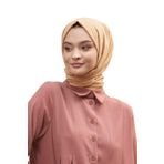 Loryan Scarf 4 Mevsim Martina Tek Renk Şal Koyu Bej