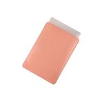 LOS CAJA Minimalist 16 İnç Laptop Kılıfı, Vegan Deri, Su İtici Özellikli, Bilgisayar Notebook Laptop Çantası (Toz Pembe, 16 İnç)