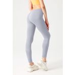 LOS OJOS Gri Esnek ve Toparlayıcı Spor Tayt Basic Seamless