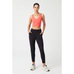 Los Ojos Kadın Siyah Yüksek Bel Jogger Eşofman Altı Joggers - 2XL