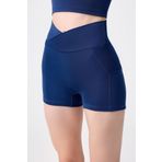 LOS OJOS Lacivert Biker Şort Kısa Spor Tayt Envelope Biker