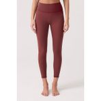 Los Ojos x Ece Bordo Yüksek Bel Spor Tayt Mono Leggings - XS