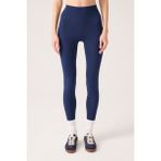 Los Ojos x Ece Lacivert Yüksek Bel Spor Tayt Mono Leggings