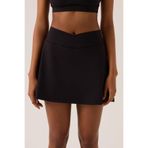 Los Ojos x Ece Siyah 2 Katmanlı Tenis Eteği Skort