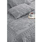 Loselya Gri Bohem Yatak Örtüsü 220 X 240 Çift Kişilik Peluş Yumuşak Welsoft 2 Adet Yastık Kılıfı Çeyiz