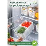 Lossa 9lt Içi Süzgeçli Organizer Ara Bölmeli Buzdolabı Düzenleyici Ve Taze Ürün Saklama Kabı