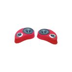 Lostgarage POLYESTERLİ BOŞ PANDİZOT 20 CM HOPARLÖR 10 CM TWEETER YUVALI KIRMIZI MDF (2 ADET Sağ ve sol )