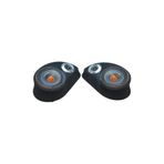 Lostgarage POLYESTERLİ BOŞ PANDİZOT 20 CM HOPARLÖR 10 CM TWEETER YUVALI SİYAH MDF (2 ADET Sağ ve sol )