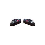 Lostgarage POLYESTERLİ BOŞ PANDİZOT OVAL HOPARLÖR 10 CM TWEETER YUVALI SİYAH MDF (2 ADET Sağ ve sol )