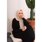 Losyana Medine Ipeği Açık Bej - Soft Yeşil