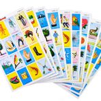 Loteria Orijinal Bingo Oyun Seti, İspanyol Meksika 10 Oyuncu için - 10 Tahta ve Tam Kart Destesi
