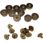 Lotin 10 Adet Punk 11.5mm Altın Vida Metal Çiviler Leathercraft Perçin Çanta Kemer Için (Yurt Dışından)