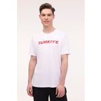 Lotto Beyaz Erkek Kısa Kol T-Shirt M-MERITON TEE 4FX