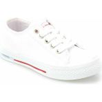 Lotto Kinetix Denni Fermuarlı ve Bağcıklı Convers Sneakers Ayakkabı - Beyaz