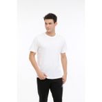 Lotto M-Ath Due V Tee 4fx Ekru Erkek Kısa Kol T-Shirt - 2XL - Bej