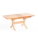 Lotus 120(+40)x80 Cm İroko Dikdörtgen Bahçe Balkon Masası Tik