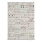 Lotus 8573 Gri Halı Renkli İskandinav Desenli Modern İnce Akrilik Tozuaz Salon Yatak Odası Halısı 120 X 180 A.grı