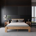 Lotus Atlantik Mdf Set Karyola |tek ve Çift Kişilik Yatak Uyumlu, Kolay Kurulum - Beyaz - 140 x 200 cm