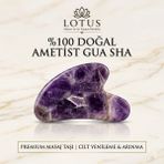 Lotus Atölye ve İyi Yaşam Merkezi 💎 Premium Doğal Taş Gua Sha Masaj Taşı – Brezilya - Ametist, Aventurin & Pembe Kuvars