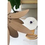 Lotus Avize – Ahşap Modern ve Minimal Tasarım Avize, İskandinav Salon ve Oturma Odası Aydınlatması (Açık Meşe)