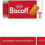 Lotus Biscoff Karamelize Bisküvi 156 gr Tarçın ve Karamel Aromalı Vegan Doğal İçerikli 25'li Paket