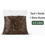 Lotus Botanik Çiçek Toprağı Özel Karışım - Torf + Perlit + Dere Kumu Karışımı – 2.5 Litre