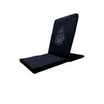 Lotus Çiçeği Baskılı Meditasyon Sandalyesi, Backjack, Sırt Destekli Yer Minderi (Siyah)