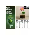 Lotus Çiçeği (Nilüfer) Su Altı Torf Karışımı Toprağı (1 Lt Toprak) - 1 Adet Lotus Tohumu Hediyeli