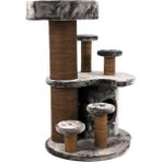 Lotus Furniture Pet Series Seul Tırmalamalı Açık Gri Kedi Evi