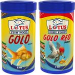 Lotus Gold Natural 250 ml + Gold Red 250 ml Japon Balık Yemi