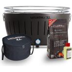 Lotus Grill Lotusgrill Xl Kömürlü Dumansız Mangal Antrasit Gri Set ( Çanta + 1kg Kömür + Yakıt Jeli )
