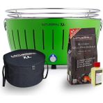 Lotus Grill Lotusgrill Xl Kömürlü Dumansız Mangal Limon Yeşili Set ( Çanta + 1kg Kömür + Yakıt Jeli )