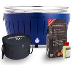 Lotus Grill Lotusgrill Xl Kömürlü Dumansız Mangal Mavi Set ( Çanta + 1kg Kömür + Yakıt Jeli )